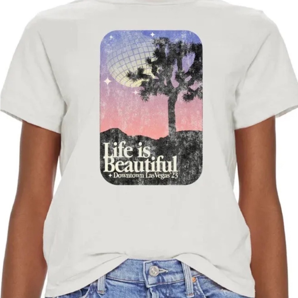 Life Is Beautiful 2023 vegas music festival shirt. Womens Small. New.